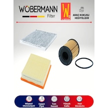 Wöbermann Opel Corsa D 1.3 CDTI Filtre Bakım Seti 2007-2010 3'lü Karbonlu