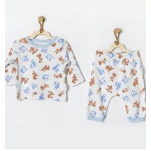 Andywawa-erkek Bebek Pijama Takım-ecru 001