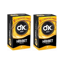 Okey Hisset Prezervatif Ekonomik Paket 20'li x 2