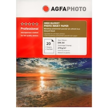 Agfa Photo Glossy Parlak A4 270 G/M² Fotoğraf Kağıdı 20 Yaprak
