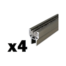 Cam Balkon 8 Mm Alüminyum Fitil Büyük H 4 Adet 0-150 Cm