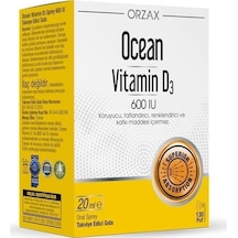 Orzax Ocean Vitamin D3 600 Iu 20 Ml