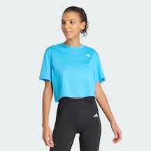 Adidas Train Essentials Boxy Workout Kadın T-shirt Kb7913 Mavi