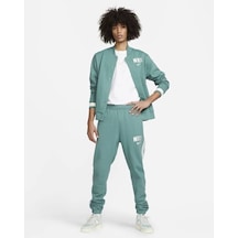 Sportswear Retro Fleece Erkek Varsity Spor Yeşil Ceket Fj0556 Yeşil