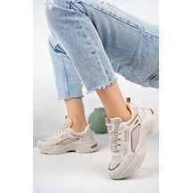 Lambırlent 9671 Sneaker Unisex Spor Ayakkabı Bej