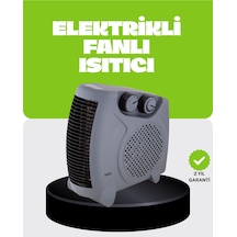 Güvenli Elektrikli Fanlı Isıtıcı Termostatlı Hızlı Isıtma Belirtilmemiş