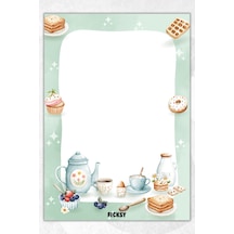 Çay Saati Not Kağıdı - A4 Ebat - 30 Yaprak - Notepad - Memopad - Bloknot - To Do List Çok Renkli Çok Renkli