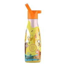 Cool Bottles The Kids Bottle Jungle Park Pipetli Termos Suluk 260 Ml Çok Renkli