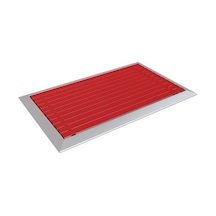 Arfen Kauçuk Üst Yüzeyli Alüminyum Kırmızı Paspas 50 X 80 Cm