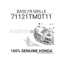 Honda City 2009 Yılında Çıkan Kasa Ön Panjur İç Oem No: 71121tm0t01