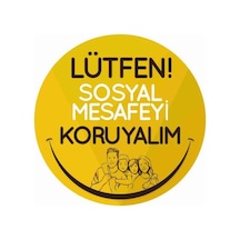 Sosyal Mesafe Sticker C