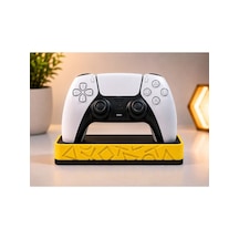 Veriqo 3d Ps5 Dualsense Uyumlu Oyun Kolu Standı Gamepad Tutucu Controller Standı Sarı
