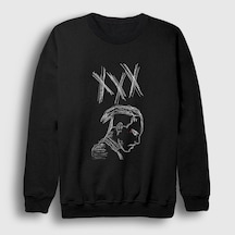 Presmono Unisex Neon Xxxtentacion Sweatshirt Siyah