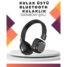 Kablosuz Rgb Işıklı Katlanabilir Bluetooth Kulak Üstü Kulaklık Mh-hs0317-2654