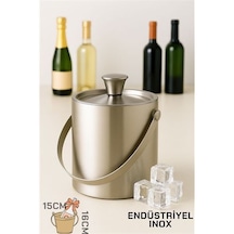 Zenvac Buz Kovası Çift Cidarlı Yalıtımlı Endüstriyel Inox Şampanya Şarap Bira Soğutucu Bıg 722053 Zenvac29 Renkli