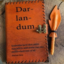 Darlandum İsme Özel Deri Defter