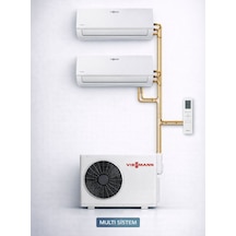 Viessmann OFAA100MFA061 21000 Btu 1 Dış + 2 İç Ünite 9000 + 18000 Btu Multi Split Inverter Klima
