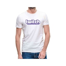 Twicht Sade Yazı Baskılı Beyaz Erkek Tshirt