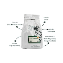 Haldia Coffee Etiyopya Filtre Kahve Blend 250gr. Orta Kavrum Yumuşak Gövde, Hafif Tat Espresso