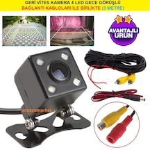 Geri Vites Kamera Bağlantı Kabloları İle Birlikte + 4 Led Gece Görüşlü