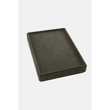 Dikey - 333 - Anfora Kumaş Batırmalı Yüzük Tablası - Muratech - 17x23 Füme