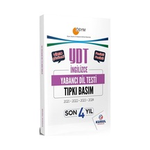 Ydt İngilizce Son 4 Yıl Tıpkı Basım
