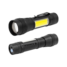 Powermaster Pm-14622 Metal 4 Işık Modlu Su Geçirmez 3400 Lümen Power Ledli Şarjlı El Feneri Diğer