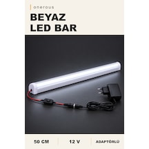 Onerous 50 Cm 12v Beyaz Led Bar, Anahtarlı, Adaptörlü, Yapışkanlı