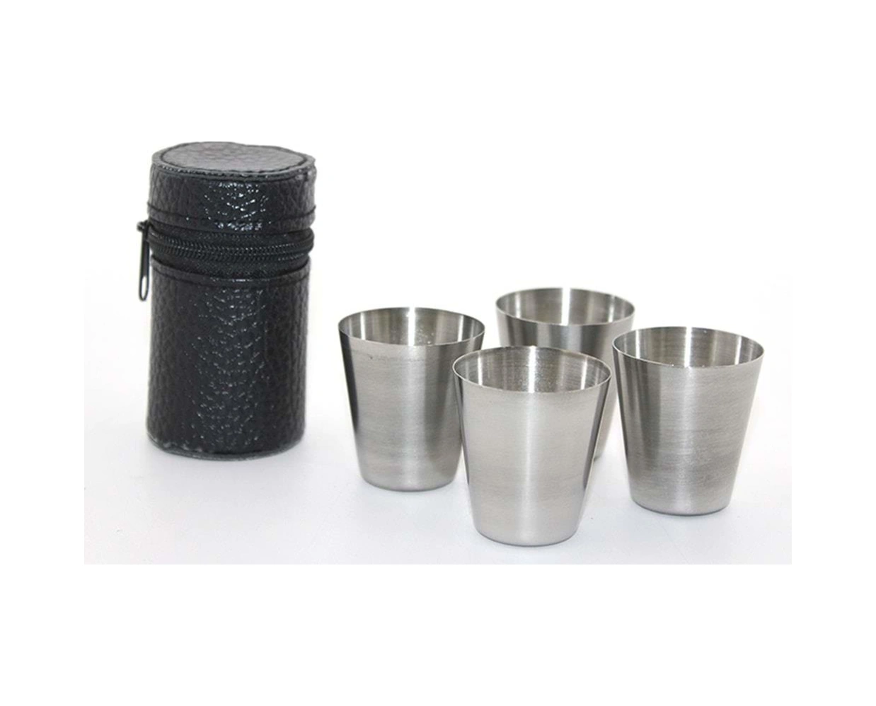 Deri Kılıflı 4'lü Shot Bardak Seti Çok Renkli