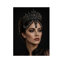 Hürrem Sultan Tacı Gelin Tacı Kına,söz,nişan,after Taç Siyah - 889279236 Siyah