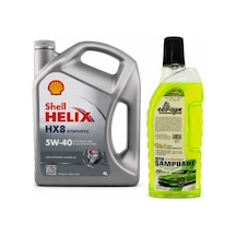 Shell Helix Hx8 Motor Yağı 5w-40 4 Litre + Oto Şampuan 1000 ML