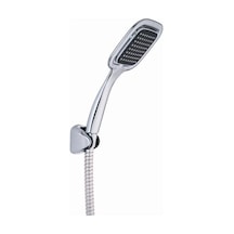 Krom Kare Başlıklı Duş Seti Krom