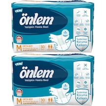 Önlem Hasta Bezi Bel Bantlı Tekstil Yüzey Medium Orta 2 x 30'Lu