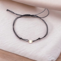 Glorria Altın Yuvarlak İpli Bileklik Renkli Çok Renkli