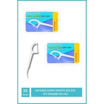 Watsons Super Smooth Düz Diş İpi Kürdani 50'lix2