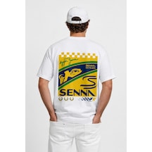 Book Orbook Senna Brazıl Edıtıon %100 Pamuk Sırt Baskılı Heavy Cotton Premıum Kalite T-shırt Y352 Beyaz