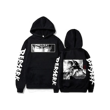 Tarzsokak Unisex Berserk Guts Desen Erkek Hoodies 14715 Siyah