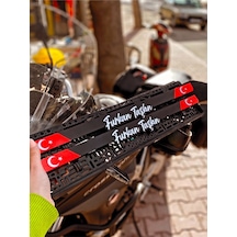 Türk Bayraklı Kişiye Özel Pleksi Plakalık