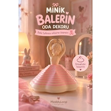 Minik Balerin Oda Dekoru Dönebilir Bale Temalı Masaüstü Dekor