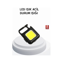 Ceylan Adam Mini 800 Lümen Led El Feneri Usb Şarjlı, 3 Kademeli Işık, Şişe Açacaklı Taşınabilir Ta Çok Renkli