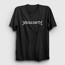 Presmono Unisex Logo Megadeth T-shirt Siyah