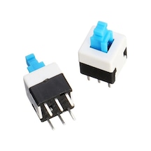 6 Pin On/Off Kilitli Buton 7X7Mm