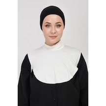 Düz Balıkçı Yakalı Kurtarıcı Boyunluk Ekru