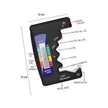 Dijital Pil Test Cihazı Aa, Aaa, C, D, N, 9v Ve Düğme Pil Uyumlu Mini Pil Kapasit
