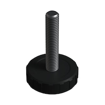 Cateksss M8 Ayar Vidası, Tırtıllı Vida, Bingo Ayak, Pingo Ayak Çap: 33 Mm Vida Uzunluğu 40 Mm Siyah - 24 Lü Paket