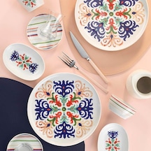 Kütahya Porselen Mood 30 Parça Kahvaltı Takımı 12077 Beyaz - Siyah