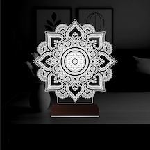 Luvivia Mandala 3d Lamba - Masa Gece Lambası V3 Şeffaf