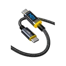 W Usb C Kablosu Ekranlı Magline 1 2 M Tip C Hızlı Şarj Kablosu - 15 Pro Max Pro Air İpad Pro Air Ve Daha Fazlası İl Diğer
