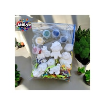 Atölye Lavi Shop Hayvanlar Alemi Paket Taş Boyama Seti Yetişkin Çocuk Boyama Seti