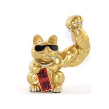 River World Figürü Şanslı Kedi Seri B Polyester